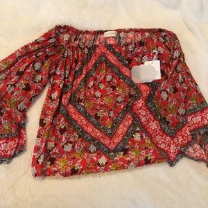 NWT Altar’d State Off Shoulder Printed Top